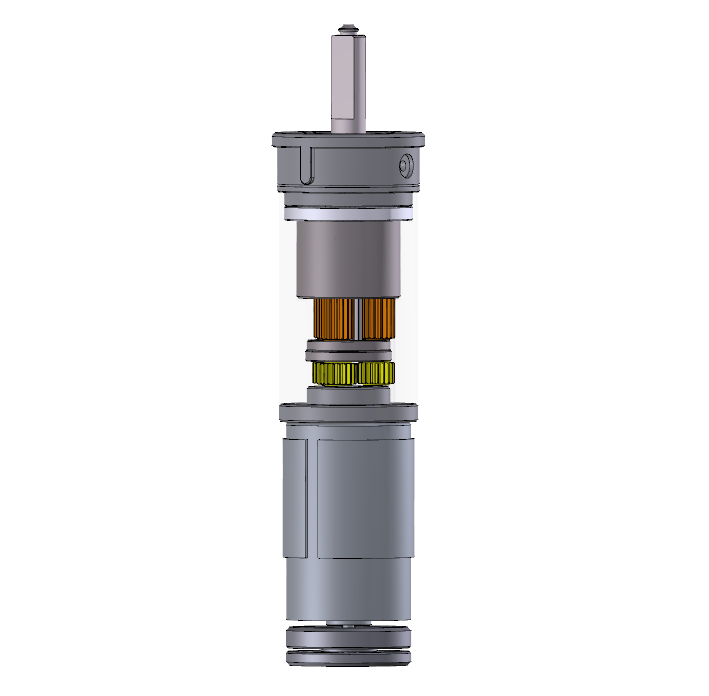 Caja de cambios planetaria económica de 2 etapas de alta relación