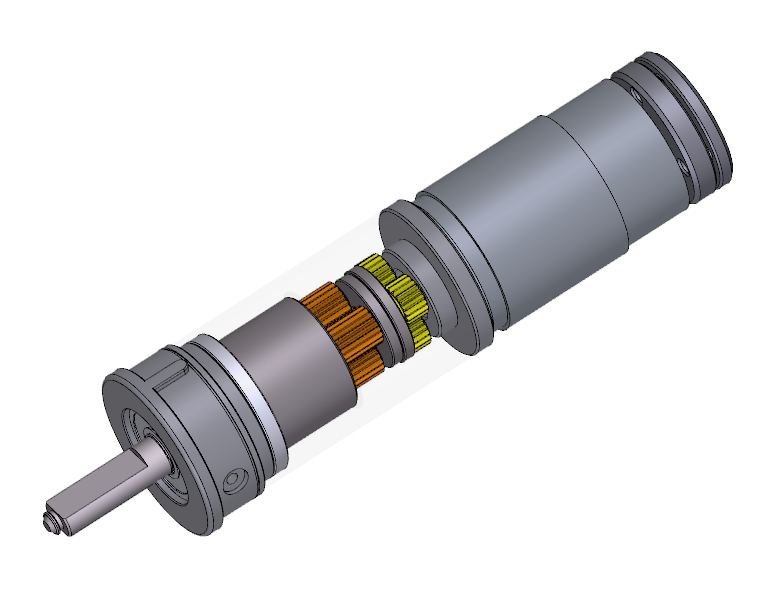 Caja de cambios planetaria económica de 2 etapas de alta relación