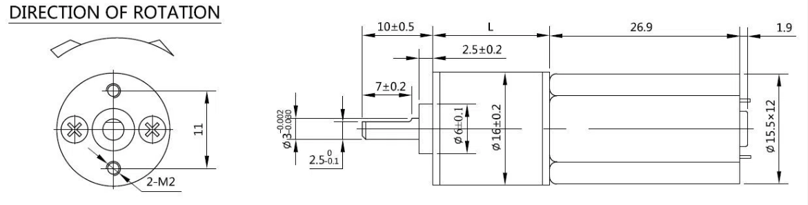 Motor de engranajes CC con certificado CE RoHS